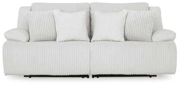 Top Tier - Alloy - 2-Piece Reclining Sectional Loveseat