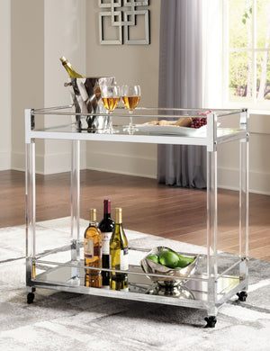  it adds both light and a touch of glam to your space. A clear acrylic and chrome-tone frame is a modern take on understated elegance. And thanks to rol