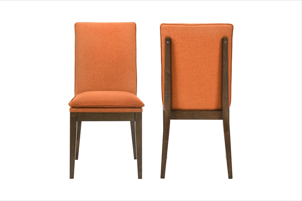 The Maggie Parsons Dining Chairs offer a perfect blend of expert craftsmanship and contemporary elegance, making them a stylish addition to any dining space. Constructed from solid Rubberwood, these chairs are designed for enduring durability while showca