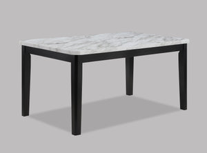 Pascal Dining White Top Black Leg