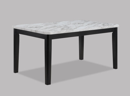 Pascal Dining White Top Black Leg