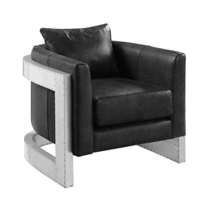 Betla - Accent Chair - Black & Aluminum