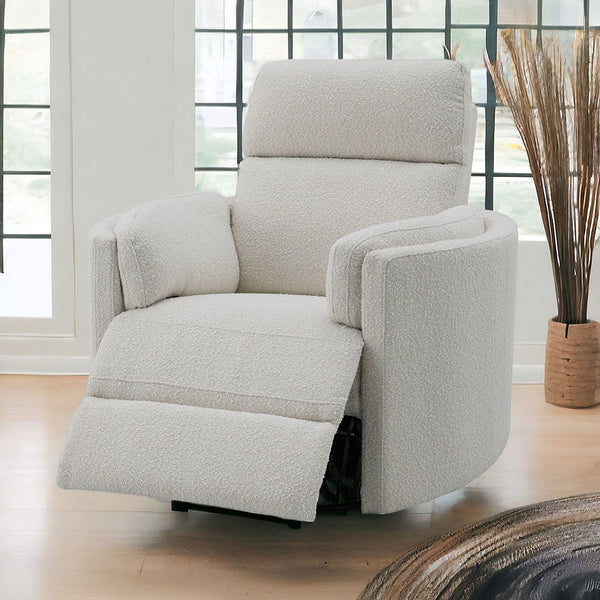 Sagen - Glider Recliner With Swivel - Beige