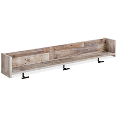 Part beach chic, part urban hip, this wall-mounted coat rack provides stylish hanging storage at a comfortably cool price. The butcher block whitewash finish over replicated pine grain lends a richly relaxed aesthetic that suits your sensibility. An open 