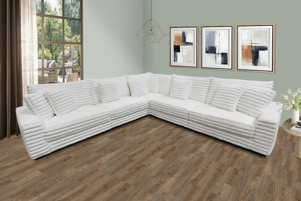 Meet the Embrace Swivel Chair in Cozy Fabric. Crafted with 100% Cream Polyester Fabric, its plush, blanket-like texture promises unparalleled comfort. The chair-'s rounded frame, complemented by two arm pillows, ensures a snug embrace, perfect for unwindi