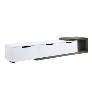  Rectangular TV Stand Hidden Storage: 3 Drawers