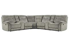Innovative modular design ensures this sectional can be configured to complement any space. Oversized seats sit like a chair-and-a -half for expansive comfort<br/><br/><b>Product Features</b><ul><li>Manual-powered seat is easily reclined with release of l