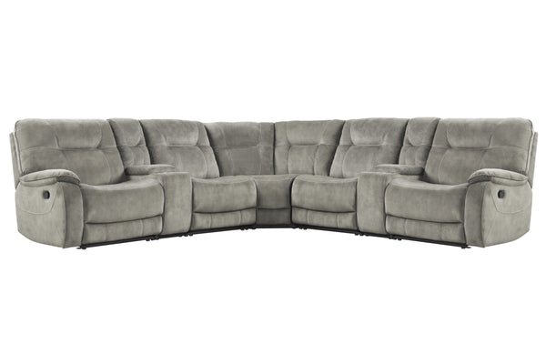 Cooper - 7 Piece Modular Manual Reclining Sectional - Shadow Natural