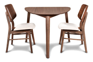  including a corner dining table and two dining chairs