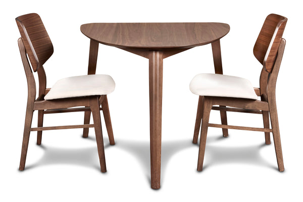  including a corner dining table and two dining chairs
