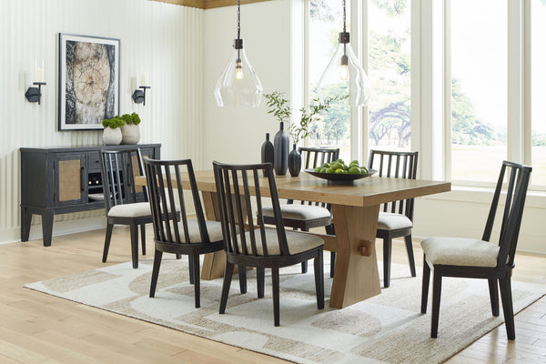 Urban Contemporary design with a rustic vibe. Made with hardwood solids, and thick rustic oak veneer. Natural wood may display natural weathering, unique cracks, splits, knots, saw marks or other organic features unique to each piece. Eclectic natural oak
