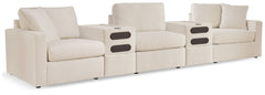 Looking cool and contemporary is great. But when it comes down to it, youâ€™re all about low-maintenance lounging. With the performance fabric on this sectional with audio system, cleaning spills is a breeze. Its customizable modular design caters to your