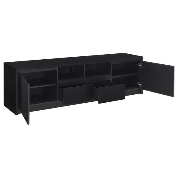 Winfield - 2-Door TV Stand Media Console - Black
