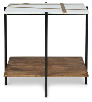  adding vivacious character to the piece. Whether supporting a lamp or displaying decor
