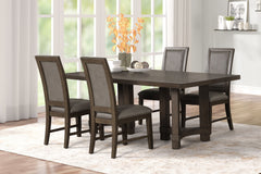The Cityscape 5-Piece Dining Set offers a perfect balance of style, durability, and functionality, making it an excellent choice for modern dining spaces. This set features a rectangular dining table crafted from Rubberwood solids, manufactured woods, and