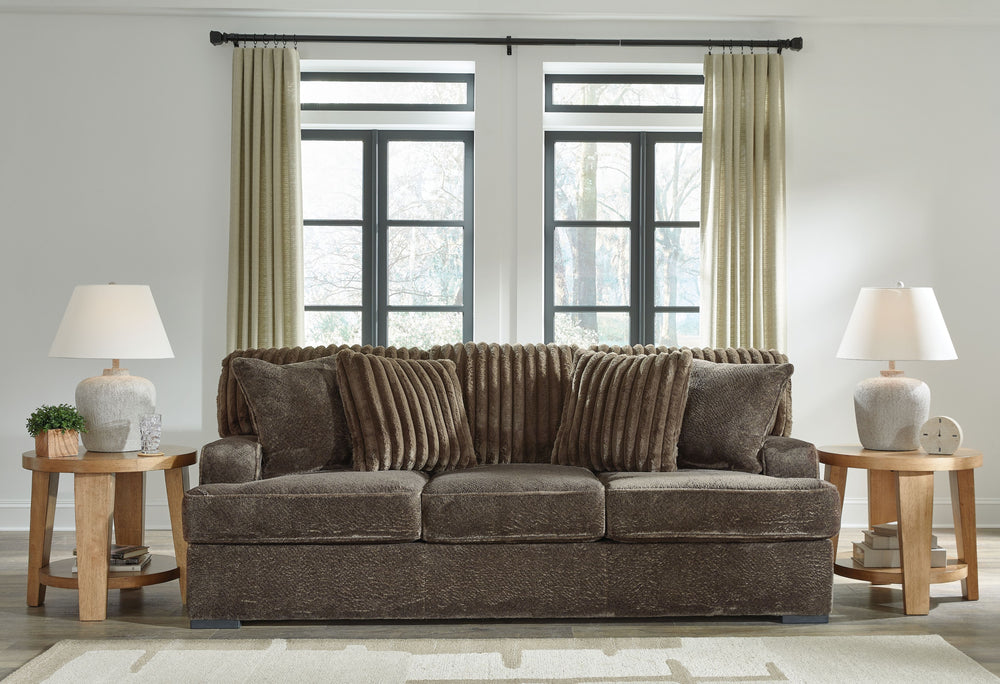 If youâ€™re looking for a blend of extraordinary comfort and contemporary style, this extra-roomy sofa stacks up beautifully. Itâ€™s a modern yet ultra-soft lookâ€”made all the more appealing by plush textured and on-trend corduroy cushions that feel as g