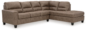 This decidedly modern sleeper sectional with chaise proves less is more, bringing simply inviting style to your living room. Take the guesswork out of decoratingâ€”its warm faux leather has a universal appeal, pairing with casual and contemporary aestheti