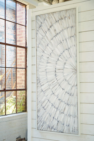  with paint strokes in soft shades of taupe