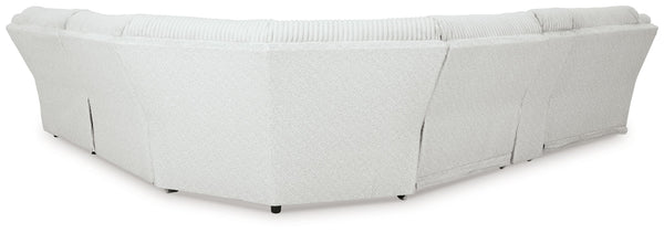 Top Tier - Alloy - 6-Piece Reclining Sectional With Raf Chaise