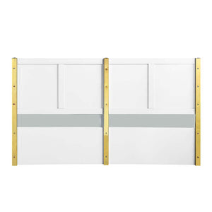 Gaines - Queen Bed - White High Gloss Finish