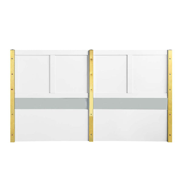 Gaines - Queen Bed - White High Gloss Finish