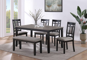 Paige 6-Pc Dinette Set With Bench