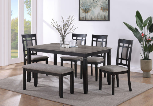 Paige 6-Pc Dinette Set With Bench