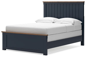 Landocken - Brown / Blue - Full Panel Bed