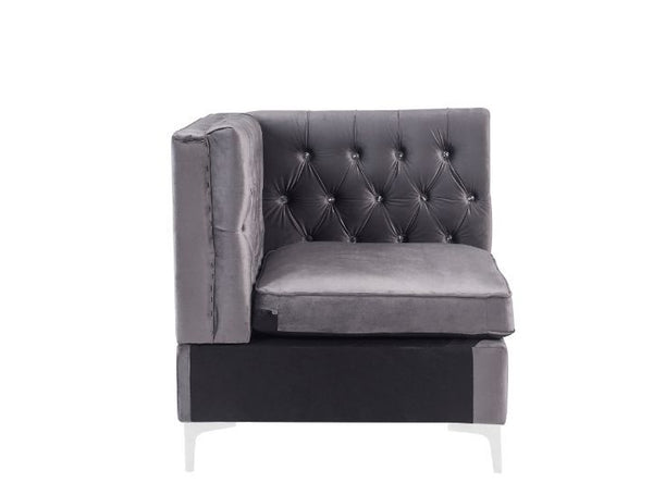 Jaszira - Wedge - Gray Velvet
