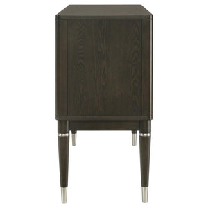Reseda - 4-Door Dining Sideboard Server With Shelves - Ash Brown