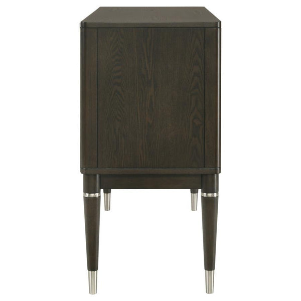 Reseda - 4-Door Dining Sideboard Server With Shelves - Ash Brown