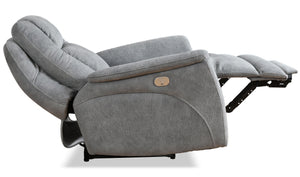Linus - Zero Gravity Power Recliner (Set of 2) - Hudson Gray