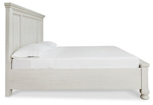 Robbinsdale - Antique White - Queen Panel Storage Bed