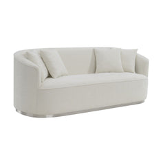 Seat Construction: Pocket Coil Tight Seat & Back Cushion Accent Pillow Included Wooden Inner Frame Metal Plate Legs