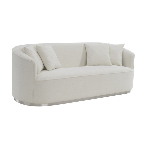 Seat Construction: Pocket Coil Tight Seat & Back Cushion Accent Pillow Included Wooden Inner Frame Metal Plate Legs