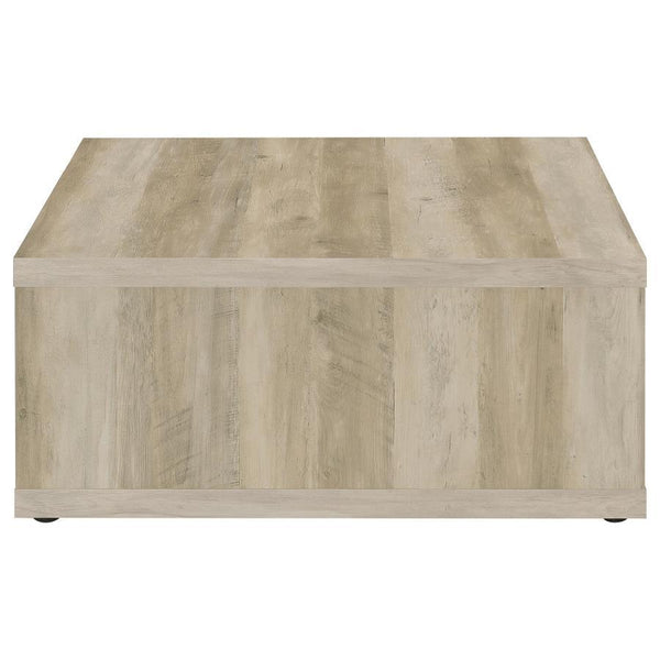 Frisco - Square Engineered Wood Coffee Table - Distressed Pine