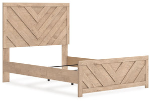 Sanginlane - Tan - Full Panel Bed