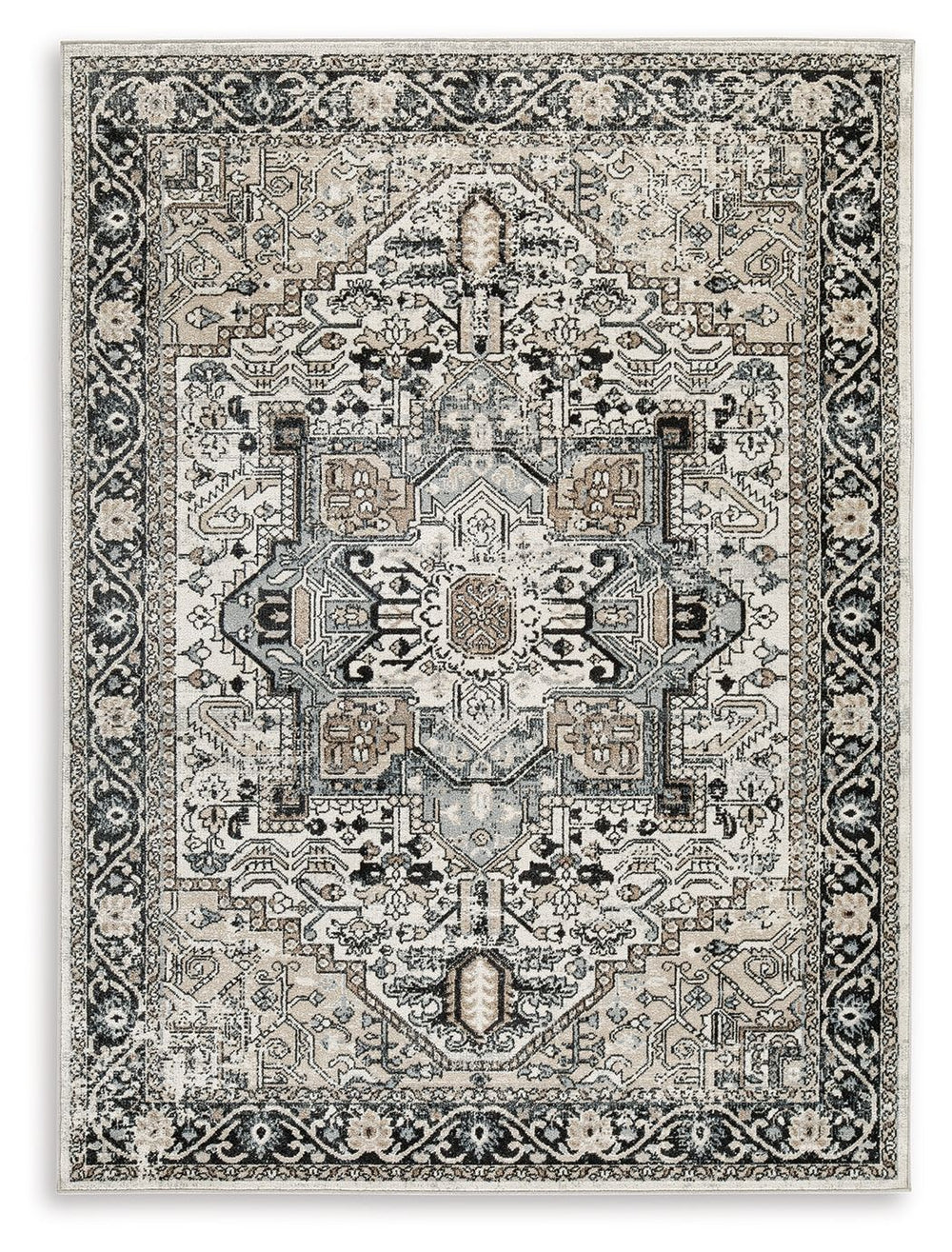 Fill your living space with natural charm and timeless sophistication. With its vintage-inspired medallion pattern, this accent rug can be displayed in a variety of interiors from traditional to boho chic. The meticulously woven construction boasts durabi