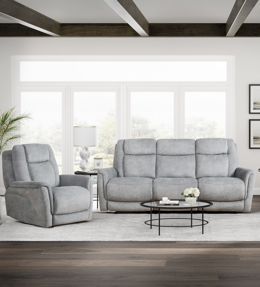 Comfort meets innovation in this inspired Power Reclining Collection. The perfect choice for creating a relaxing environment, this stylish collection features smooth motorized reclining motion and adjustable headrest at just the touch of a button. The zer