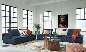 Bales - Navy - 5-Piece Modular Seating
