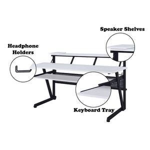 Saida - Music Desk - White Finish