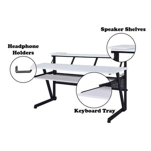 Saida - Music Desk - White Finish