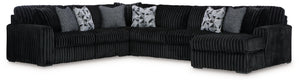 Wrapped in luxuriously soft jumbo corduroy, this sectional with chaise takes cozy and inviting to a higher level. The sumptuous piece is perfect for unwinding after a long day, with exceptionally textured cushions that deliver pure indulgence. Now all you