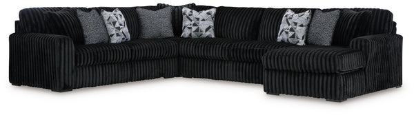 Wrapped in luxuriously soft jumbo corduroy, this sectional with chaise takes cozy and inviting to a higher level. The sumptuous piece is perfect for unwinding after a long day, with exceptionally textured cushions that deliver pure indulgence. Now all you