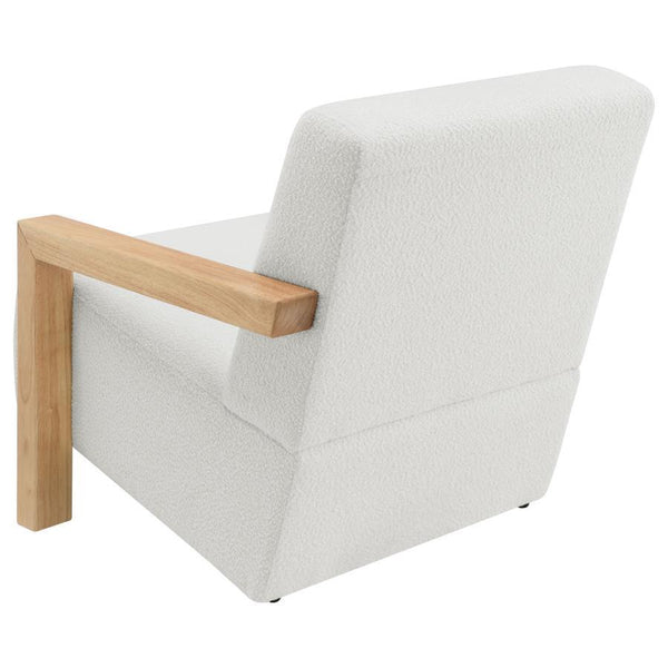 Fitzroy - Boucle Upholstered Accent Arm Chair - Ivory