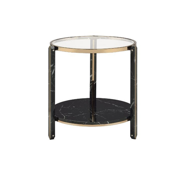  Faux Black Marble & Champagne Finish</li><li>Style: Contemporary</li><li>Materials: Met