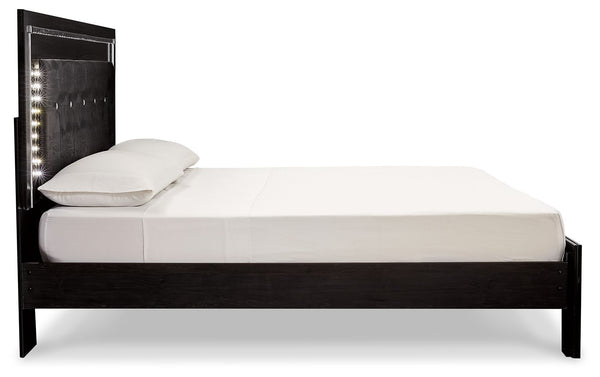  King Upholstered Panel Bed With 2 Storage Drawers