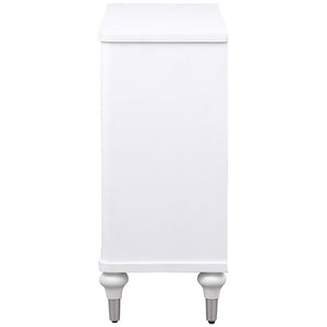 Cardella - 2 Door Mandala Accent Cabinet - Distressed White