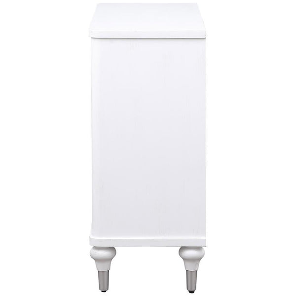 Cardella - 2 Door Mandala Accent Cabinet - Distressed White