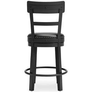 Valebeck - Black - UPH Swivel Barstool